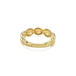 18K Gold Fluted Ring