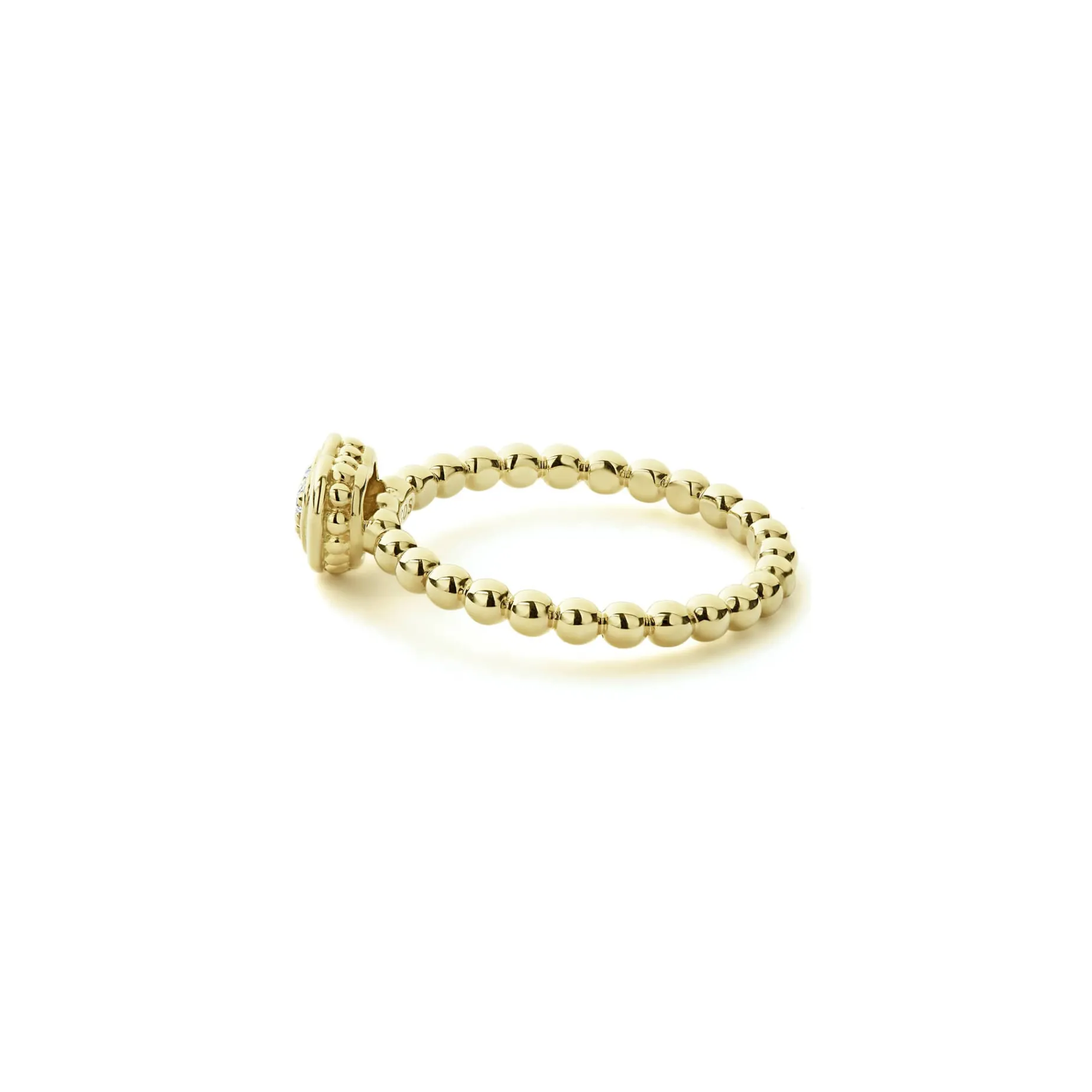 18K Gold Heart Diamond Ring