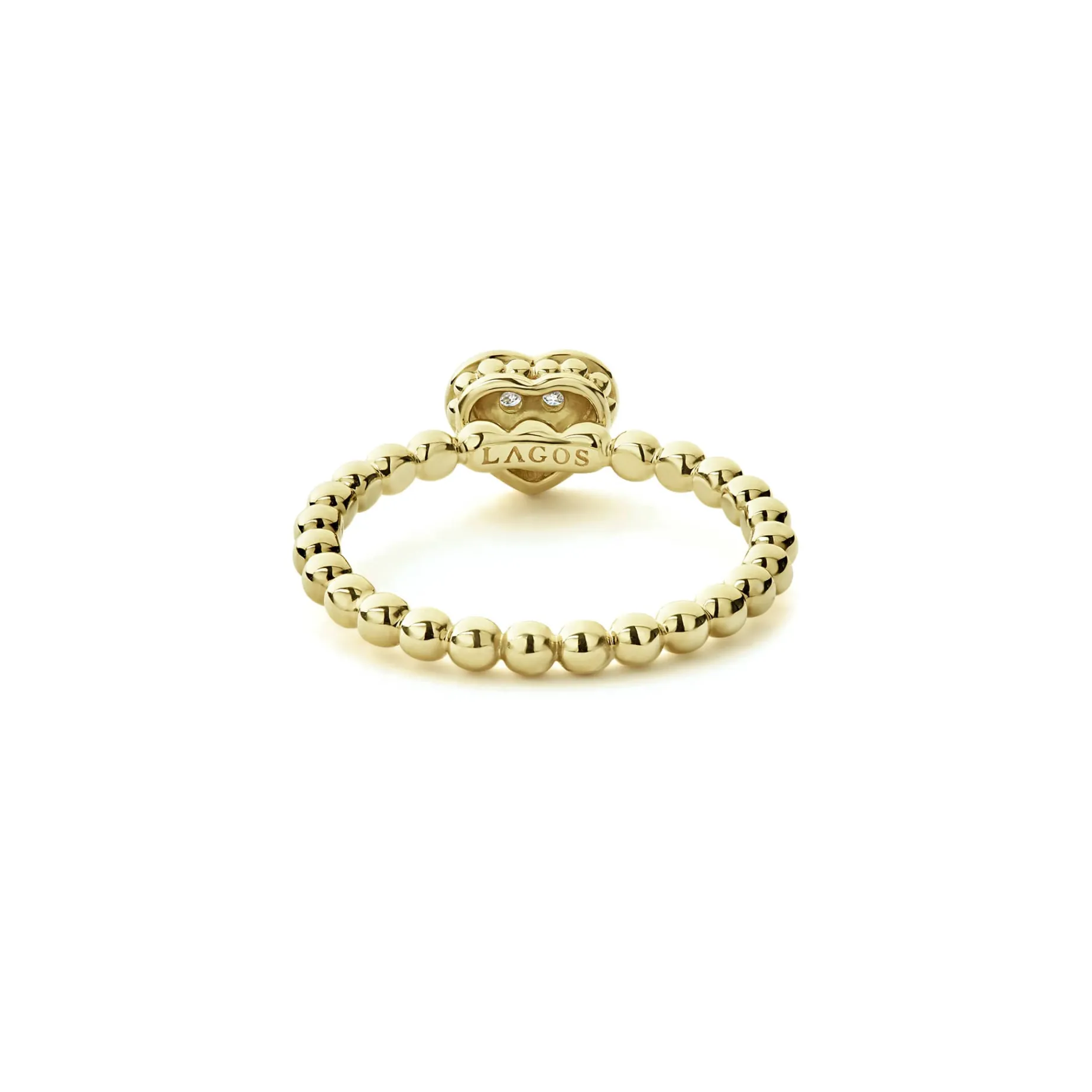 18K Gold Heart Diamond Ring