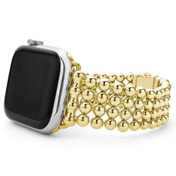 18K Gold Infinite Caviar Beaded Watch Bracelet - 42-49mm