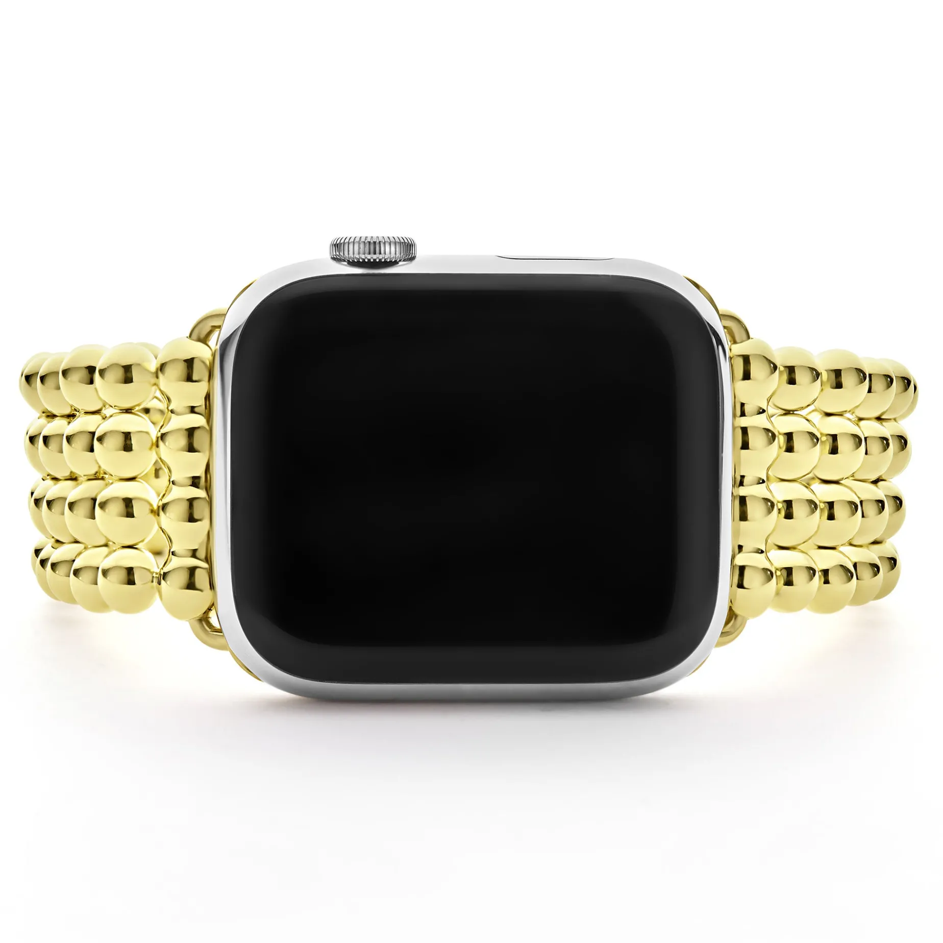18K Gold Infinite Caviar Beaded Watch Bracelet - 42-49mm