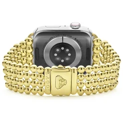18K Gold Infinite Caviar Beaded Watch Bracelet - 42-49mm