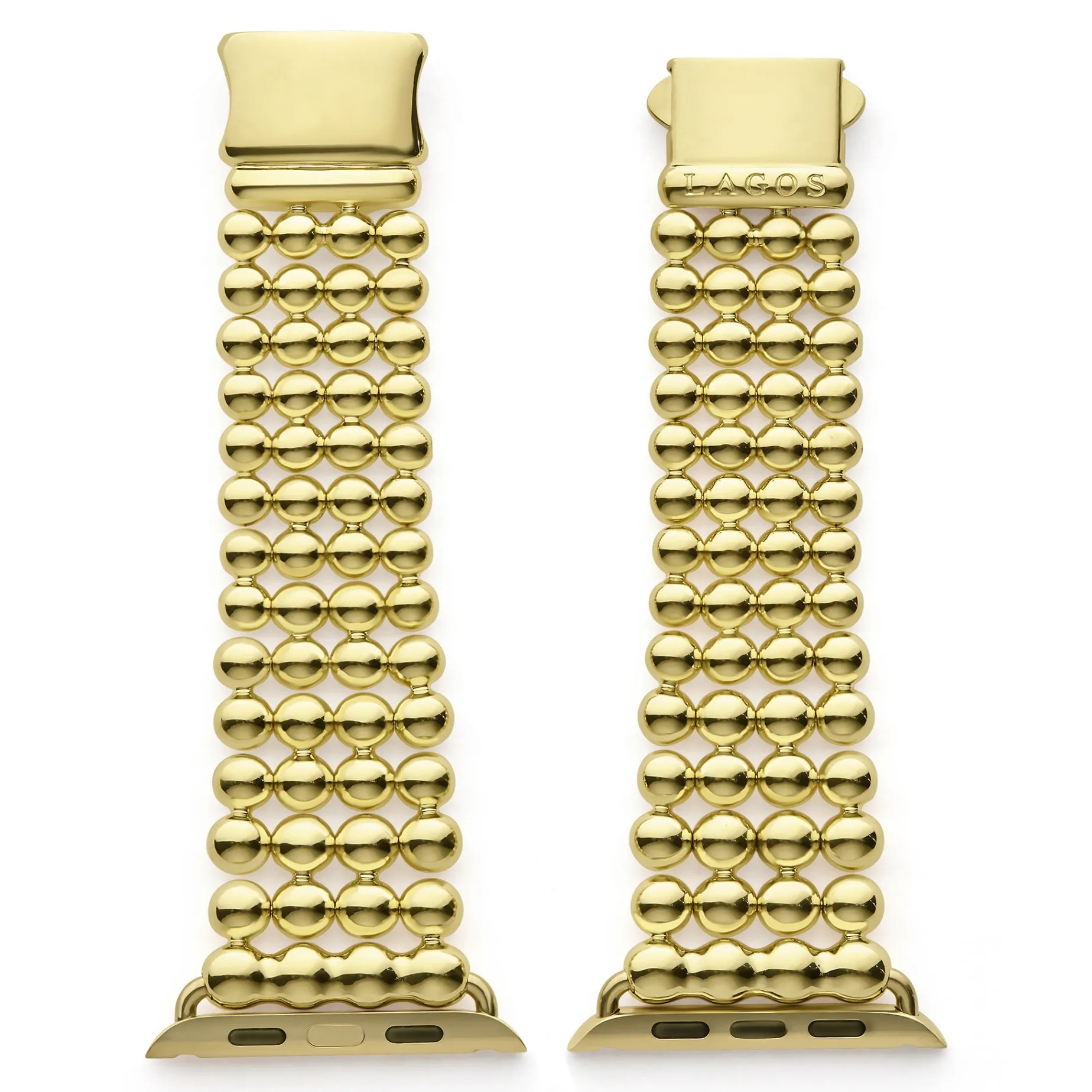 18K Gold Infinite Caviar Beaded Watch Bracelet - 42-49mm
