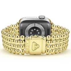 18K Gold Infinite Caviar Beaded Watch Bracelet - 38-45mm