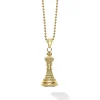 18K Gold King Pendant Necklace