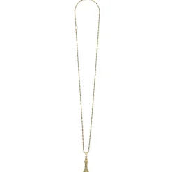 18K Gold King Pendant Necklace