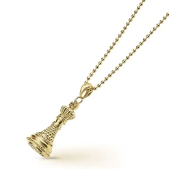 18K Gold King Pendant Necklace