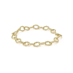 18K Gold Large Link Bracelet