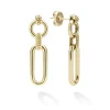 18K Gold Link Drop Earrings