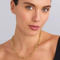 18K Gold Link Necklace