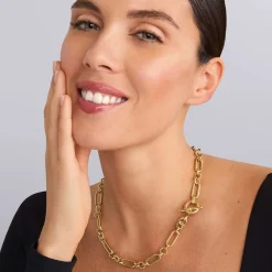 18K Gold Link Necklace