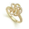 18K Gold Love Knot Diamond Ring