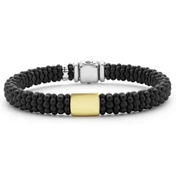 18K Gold Matte Ceramic Beaded Bracelet | 9mm