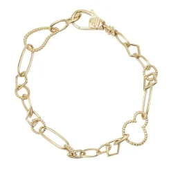 18K Gold Multi Link Bracelet
