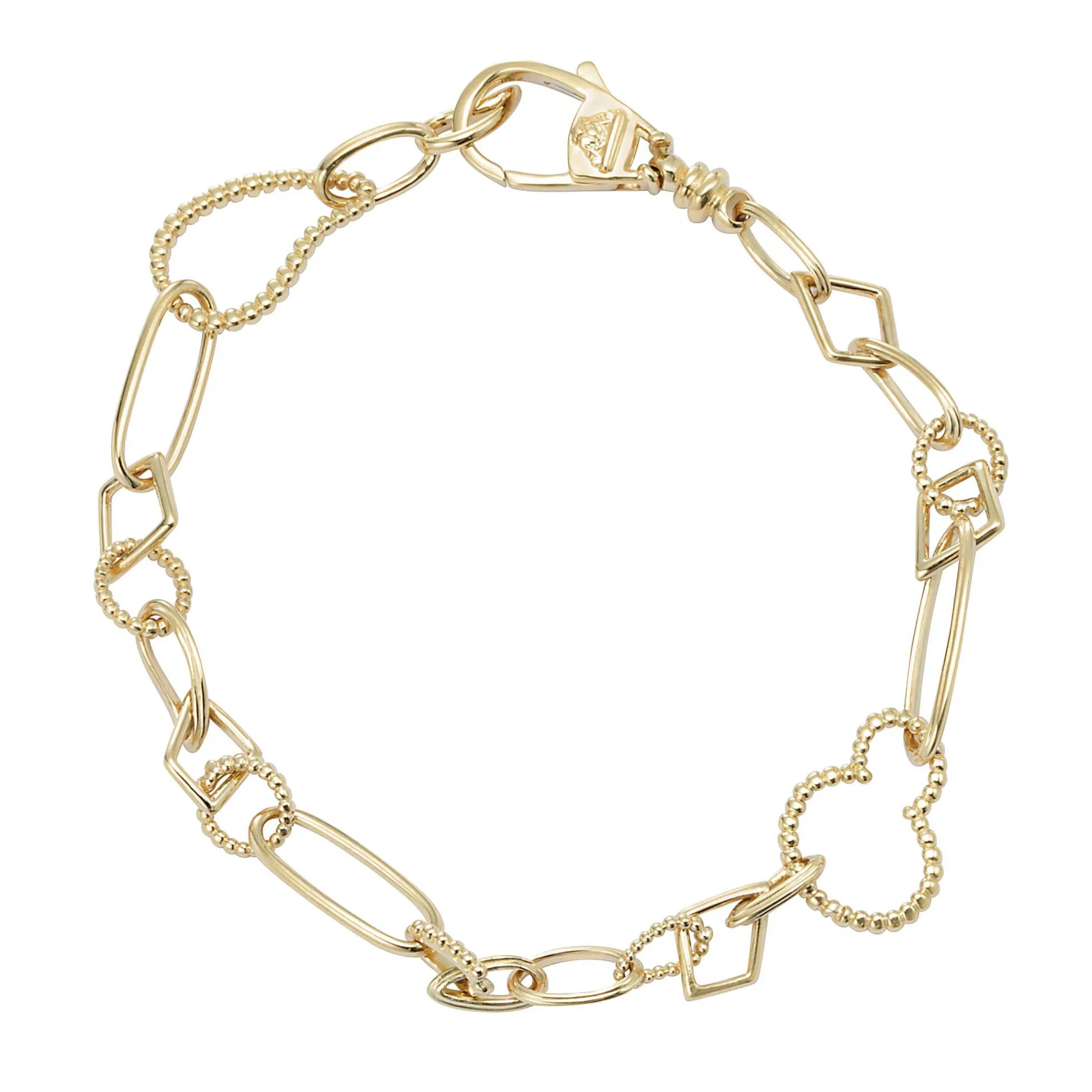 18K Gold Multi Link Bracelet