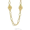 18K Gold Open Ball Link Necklace