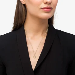 18K Gold Petite Diamond Pendant Necklace