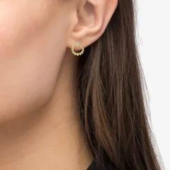 18K Gold Petite Diamond Stud Earrings