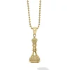 18K Gold Queen Pendant Necklace
