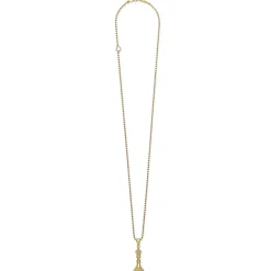 18K Gold Queen Pendant Necklace