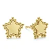 18K Gold Star Stud Earrings