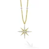 18K Gold Statement Diamond Pendant Necklace