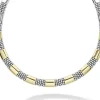 18K Gold Station Caviar Necklace | 12mm