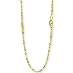 18K Gold Superfine Station Chain Necklace