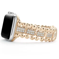 18K Rose Gold Full Diamond Watch Bracelet-38-45mm