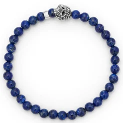 Lapis Skull Bracelet