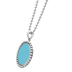 Large Ceramic Circle Pendant Necklace