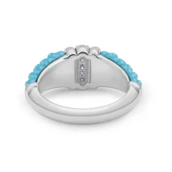 Large Ceramic Diamond Stacking Ring