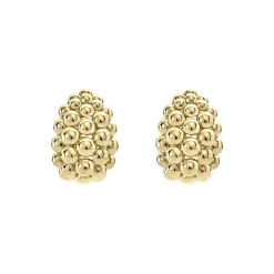 Large 18K Gold Omega Clip Earrings