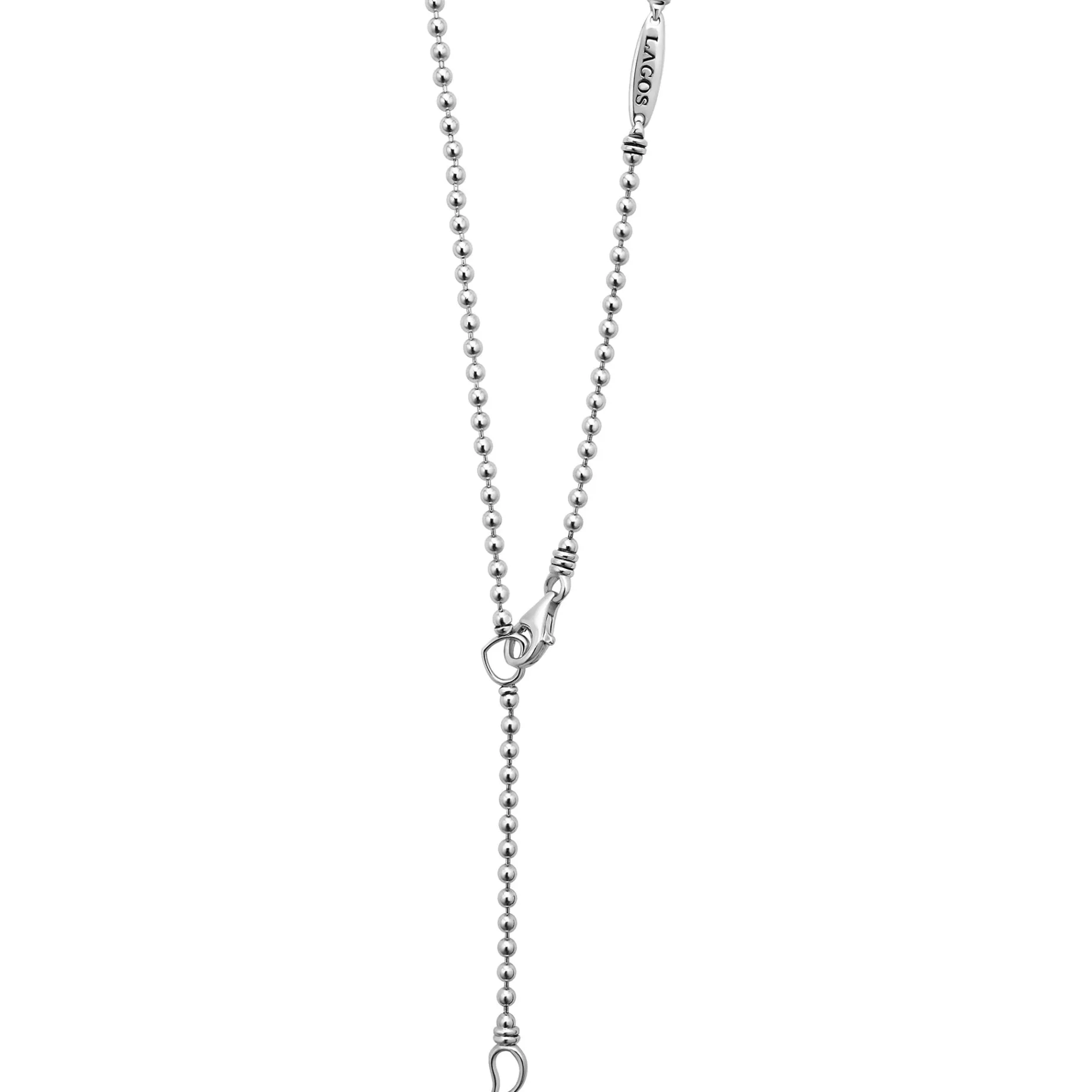 Large Linear Diamond Pendant Necklace