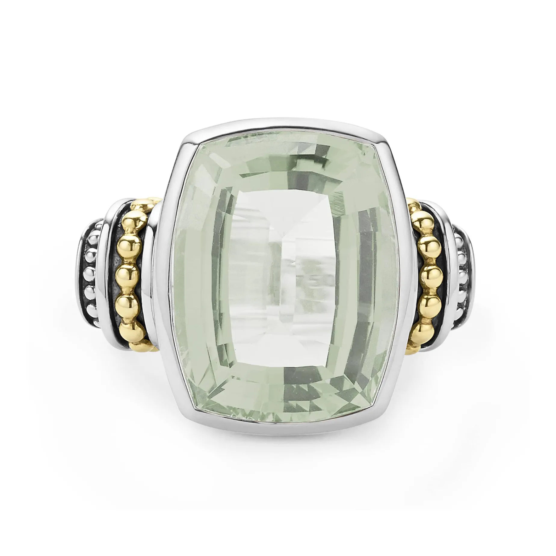 Large Prasiolite Statement Ring