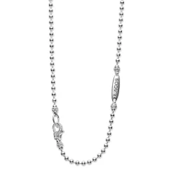 Large Two-Tone Pendant Necklace