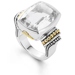 Large White Topaz Statment Ring
