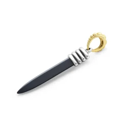 Matte Black Ceramic Blade Amulet