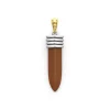 Matte Tan Ceramic Blade Amulet