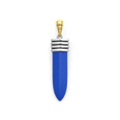 Matte Ultramarine Ceramic Blade Amulet