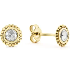 Medium Rose Cut Diamond Stud Earrings