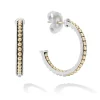 Medium Two-Tone Hoop Earrings