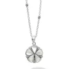 Mother of Pearl Flower Pendant Necklace