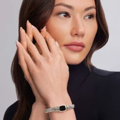 Onyx Caviar Bracelet | 9mm