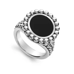 Onyx Circle Ring