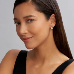 Oval Drop Diamond Earring