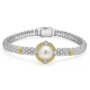 Pearl Diamond Caviar Bracelet | 6mm