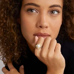 Pearl Diamond Ring