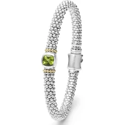 Peridot Caviar Bracelet | 6mm