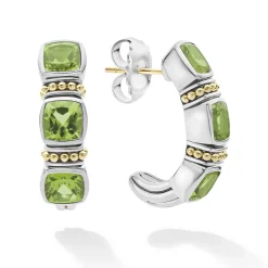 Peridot Hoop Earrings